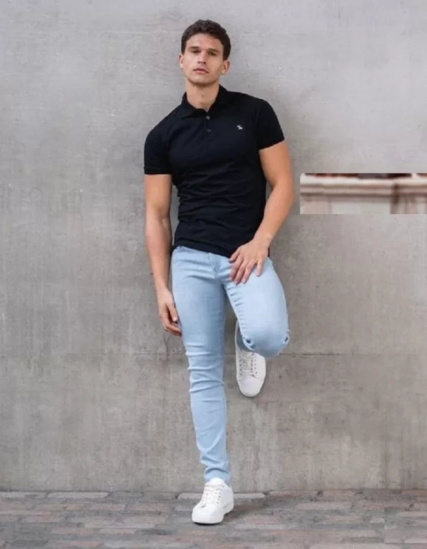 phối đồ với áo polo nam